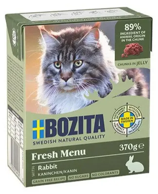 Immagine prodotto di Bozita Cat Tetra Recard Häppchen in Gelee Kaninchen 370gx16