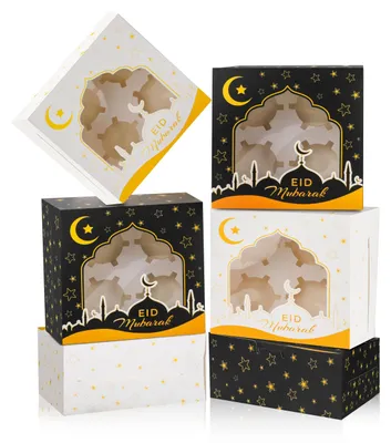 Productafbeelding van 12 Stuks Eid Mubarak Koekjes Giftdozen