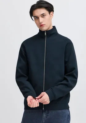 Produktbild von CASUAL FRIDAY CFSigurd Herren Sweatjacke Cardigan Jacke Sweater mit Reißverschluss Stehkragen leicht elastisch Regular fit