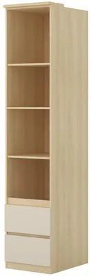 Produktbild von Bücherregal mit schubladen LERRA 93 Lindberg Eiche / Sandbeige