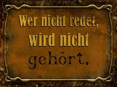 Produktbild von vianmo Holzschild 30x40 cm wer nicht redet nicht gehört