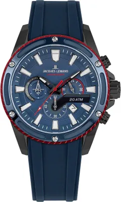 Produktbild von Chronograph Jacques Lemans Blau   Kollektion Liverpool - mann