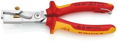 Produktbild von Knipex Kabelschere Abisolierf./Befestigungsöse - 1366180T