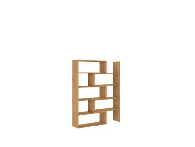 Produktbild von Bücherregal KALEN I Artisan – Standregal mit verstellbarer Breite 72,5–125 cm – Modernes Regal für Wohnzimmer, Büro und Kinderzimmer