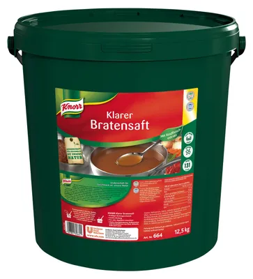 Produktbild von Knorr Klarer Bratensaft ideal fuer Fleischgerichte und Soßen 12500g
