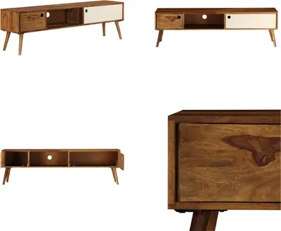 Produktbild von vidaXL TV Schrank 140x30x40 cm Massivholz - TV-Schrank - TV-Schränke - Holz TV-Schrank - Holz TV-Schränke