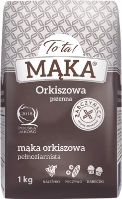 Zdjęcie produktu dla To Ta! Mąka Orkiszowa Pszenna Pełnoziarnista 1 Kg