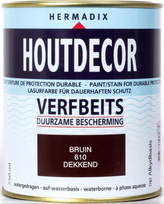 Produktbild von Holzdekorbeize 610 braun 750 ml Hermadix