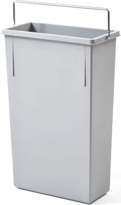 Zdjęcie produktu dla Hailo pojemnik wewnętrzny 7L 1068909 szary system odpadów kuchnia
