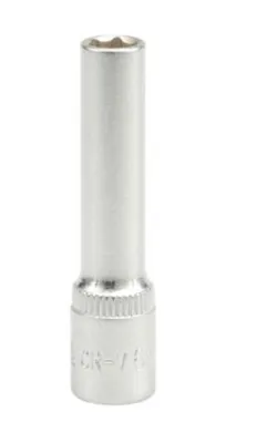 Obrázek produktu pro Yato YT-1417, Jedna položka, Nástrčkový klíč, Chrom-vanadiová ocel, 1/4", Chrom, 50 mm
