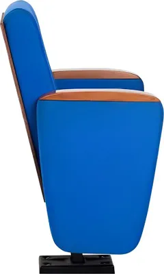 Produktbild von Sessel Art Deco Sessel Sofa 1 Sitzer für Theater Design Luxus Blau Textil