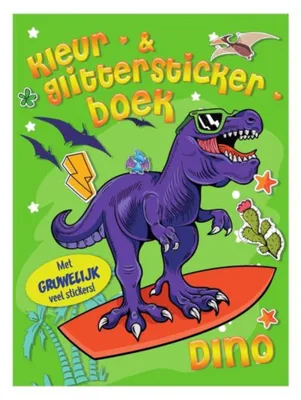 Produktbild von Farbglitter -Aufkleberbuch Dino