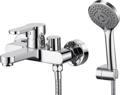Productafbeelding van Badkraan chroom met handdouche