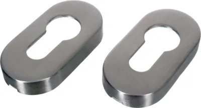 Produktbild von NAJDER Edelstahl Türgriff Ovale Rosette, Edelstahlschild für Türgriffe, Drückerrosette, Innentüren Rosette, für Innentüren, Inox A2, AISI 304
