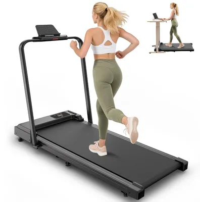 Image de Tapis de course pliable - Tapis de marche - Tapis de course compact - Bande de course - Tapis de course - Pliable - Écran LED - 0,6 - 10 km/h