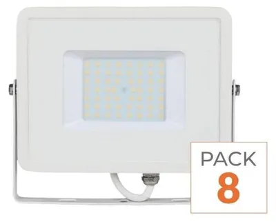 Image de Projecteur LED extérieur 50W, indice de protection IP65, couleur blanche. Pack de 8. Couleur : blanc neutre (4000K) - 5500K