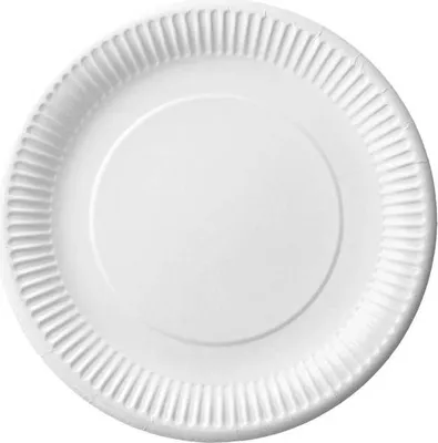 Immagine prodotto di Piatto di carta 23cm bianco 100pz