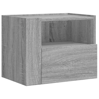 Produktbild von Wand-Nachttisch Grau Sonoma 45x30x35 cm