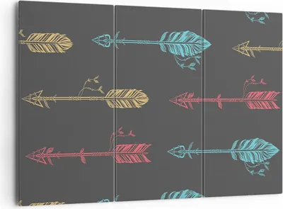 Produktbild von Bild auf Leinwand - Leinwandbild - Pfeil Feder - 165x110cm - Wand Bild - Wanddeko - Wandbilder - Leinwanddruck - Bilder - Kunstdruck - Wanddekoration - Leinwand bilder - Wandkunst - CE165x110-3874