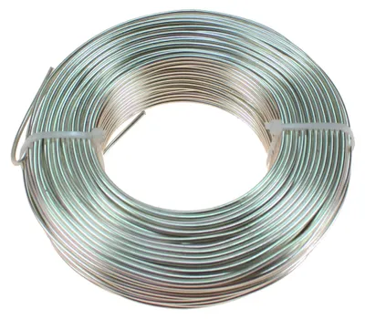 Produktbild von 60m Aluminiumdraht Ø 2mm Aludraht Basteldraht Dekodraht Schmuckdraht champagner