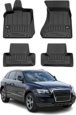Zdjęcie produktu dla 2008-2017 Dywaniki podłogowe Audi Q5 TPE czarne 4 szt