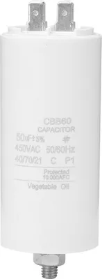 Produktbild von CBB60 450V 50uf Motorlaufkondensator mit Schraubenmutter für Waschmaschine
