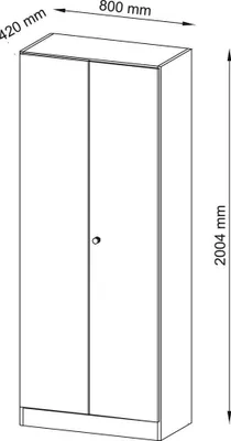Immagine prodotto di Armadio Signa 6100 5 Oh con pomello in acero