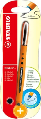 Produktbild von Tintenroller - STABILO worker+ - medium - Einzelstift - schwarz