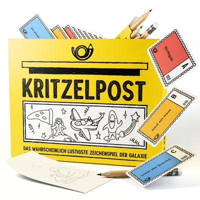 Produktbild von Kritzelpost Das lustige Zeichenspiel