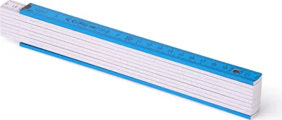 Immagine prodotto di Metrie, metro pieghevole Block-52, azzurro-bianco, 2 m