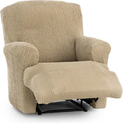 Sofa-Bezug für 1-Sitzer, Beige, universell, elastisch