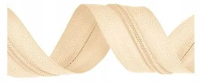 Produktbild von Kacperek Reißverschlussband Spirale #3 10m Beige