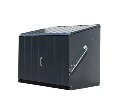Zdjęcie produktu dla Trimetals metalowa skrzynka na narzędzia rower garaż Stowaway antracyt 88x136x112 cm