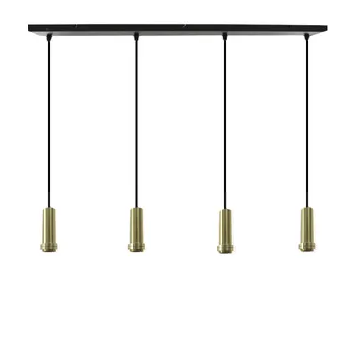 Produktbild von Olucia - RIKA - Pendelleuchte - Gold/Schwarz - 4 Lampen