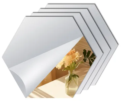 Productafbeelding van Zelfklevende Spiegelfliesen 20x20 cm - Set van 4