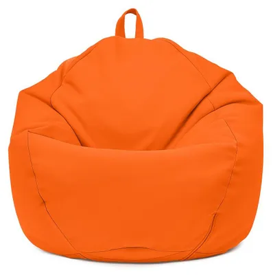 Image de Pouf poire XL d'extérieur - 110x120 cm - Orange