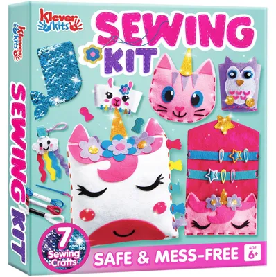 Obrázek produktu pro Sada na šití pro děti - Plstěná sada na šití - 6 šicích projektů - Pro děti od 6 do 10 let