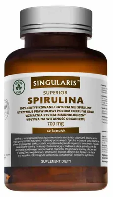 Produktbild von Singularis Superior Spirulina 700 mg 60 Kapseln