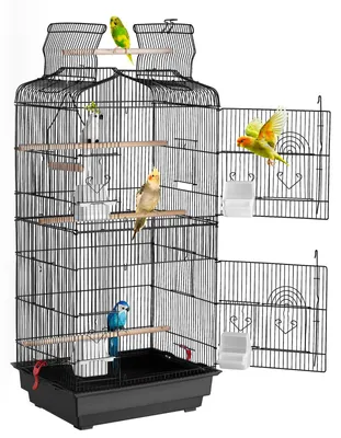 Produktbild von VEVOR Vogelkäfig, 457 x 355 x 925 mm, Vogelhaus für Sittiche, Finken, Kanarienvö
