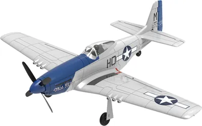 Obrázek produktu pro Eachine P-51D Miss Helen RC letoun, 2,4 GHz 4CH, střídavý motor, akrobacie jedním tlačítkem, EPP, 2 baterie, RTF verze s dálkovým ovládáním