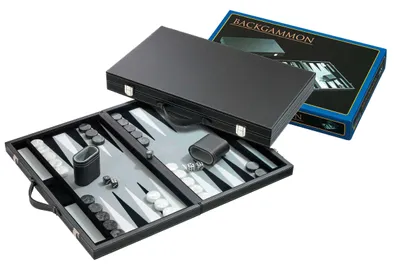 Immagine prodotto di Philos Backgammon grigio medio 28x23,5 cm