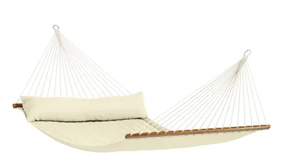 Produktbild von La Siesta Hängematte ALABAMA vanilla creme Gefütterte Stabhängematte Kingsize
