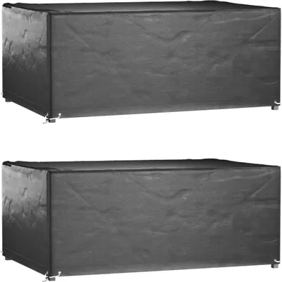 Image de Housses salon de jardin2pcs 8œillets 180x122x75cm rectangulaire