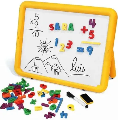 Produktbild von Miniland Magnetische Tafel Mit 2 Metalloberflächen Gelb  Gelb One Size