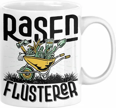 Produktbild von Gärtner Tasse Geschenk für Hobbygärtner Landschaftsgärtner Männer Geschenkidee Rasenflüsterer Gartenarbeit  Kaffee-Becher (Weiß)