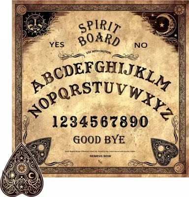 Produktbild von Antik Aussehendes Hexenbrett mit Planchette