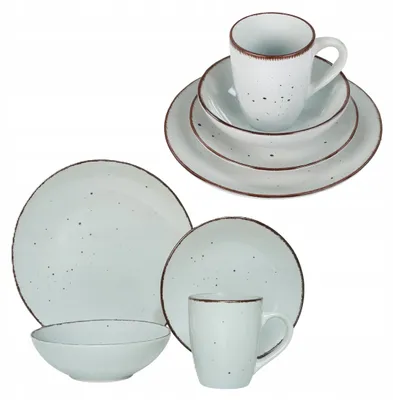 Produktbild von Tafelservice Livello 24-teilig für 6 Personen grau