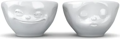 Image de Fiftyeight Products Petit Bol Set No.1 100ml blanc - baiser/grand sourire