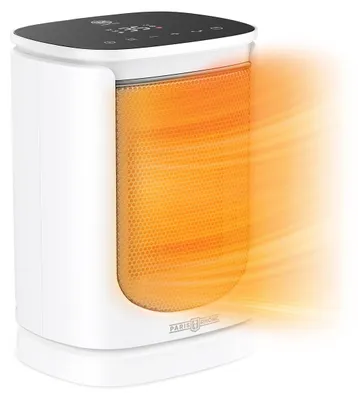 Immagine prodotto di Stufa elettrica ventilata Mini - Potenza 2000 W - Elemento riscaldante in Vetroceramica - Colore bianco