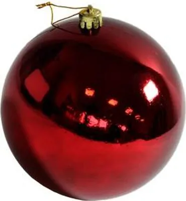 Produktbild von Weihnachtskugel Christbaumkugel bordeaux glänzend Aufhänger 14cm